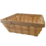 Corbeille bambou carrée naturel 18 x 18 x 7 cm, paquet de 10