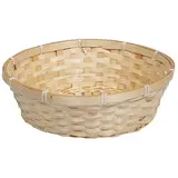 Corbeille bambou ronde naturel ø 30 x 9 cm, paquet de 10