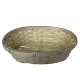 Corbeille bambou ovale naturel 30 x 20 x 8 cm, paquet de 10