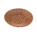 Corbeille à pain ronde plastique marron ø 40 x 7 cm