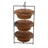 Panier présentoir viennoiseries rond 3 niveaux 38,5 x 34,2 x 77 cm