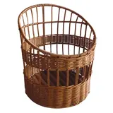 Claie à pain ronde en plastique marron ø 35 x 42 cm