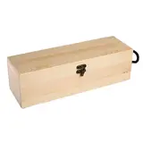 Coffrets bois avec couvercle à rabat - 1 bouteille - 11 x 34,5 cm