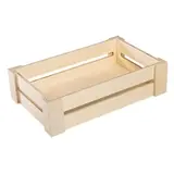Cagette bois naturel 27,5 x 17,5 x 7 cm
