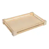 Cagette bois naturel 34 x 22 x 3,8 cm