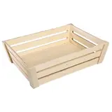Caisse de présentation en bois 26 + 27 x 9.5 cm