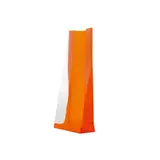 Sachet SOS orange fond PP 8 x 4 x 20 cm - Sachet confiserie - Sachet bonbons - Lot de 50