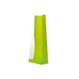 Sachet SOS Vert fond PP 8 x 4 x 20 cm - Sachet confiserie - Sachet bonbons - Lot de 50
