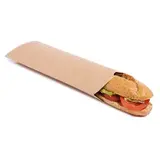 Etui sandwich carton kraft double ouverture 30,5 x 11,8 x 4 cm - Etui wrap carton - Lot de 50