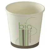 Gobelet boisson chaude 18 cl ø 7 x 7,2 cm - Gobelet carton - Gobelet café - Blanc / Bio - Lot de 50