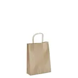 Sac kraft brun poignées torsadées 18 x 7 x 24 cm - Sac papier kraft - Paquet de 50