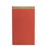 Pochette cadeau kraft vergé rouge 25 x 6,5 x 41 cm - Sachet kraft - Lot de 250