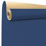 Papier cadeau kraft bleu uni 70 cm x 100 m 60 g/m² – le rouleau
