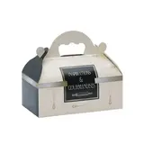 Boîte pâtissière carton avec poignée 16 x 18 x 7 cm Inspirations et gourmandises - Caissette pâtissière à poignée - Lot de 50