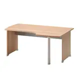 Bureau plan compact droit pieds bois