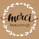 Étiquettes cadeaux adhésives Merci beaucoup