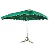 Parasol professionnel de marché - Parasol forain - Vert - 300 x 250 cm - armature alu, toile + housse