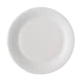 Assiette carton ronde ø 23 cm - Assiette jetable - Blanc - Lot de 100