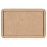 Étiquettes cadeaux adhésives vierges Kraft brun 38 x 25 mm - Boîte de 500