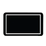 Étiquettes cadeaux adhésives noires vierges 32 x 19 mm - Boîte de 1000