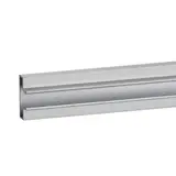 Profil aluminium - Insert aluminium pour panneau rainuré L 94 cm gris finition brut