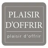 Étiquettes cadeaux adhésives Plaisir d'offrir Gris 35 x 35 mm - Boîte de 500