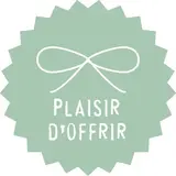 Étiquettes cadeaux adhésives Plaisir d'offrir vert d'eau ø 35 mm - Paquet de 500 
