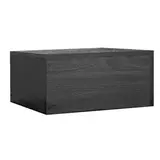 Podium vitrine noir 50 x 50 x 25 cm - Socle vitrine - Podium de présentation magasin