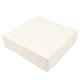 Boite patissiere blanche 18+18x8cm 250g/m²