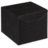 Boîte cadeau noire carton finition luxe 24,5 x 24,5 x 15 cm - Paquet de 10
