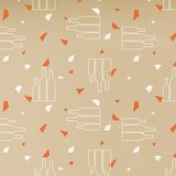 Papier cadeau Apogée bouteilles & verres kraft 69 cm x 50 m 60 g/m² – Le rouleau