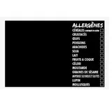 Étiquette ardoise Allergènes