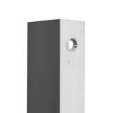 Cornière aluminium pour panneau rainuré L 120 cm gris finition brut