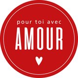 Étiquettes cadeaux adhésives Amour