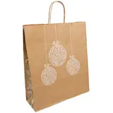 Sacs kraft à motif de Noël Natale