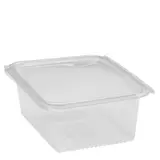 Barquette avec couvercle charnière 1000 ml 18,2 x 14,2 x 7 cm - Barquette plastique - Lot de 50