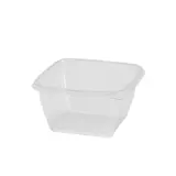 Barquette sans couvercle 375 ml 12,5 x 12,5 x 5,2 cm - Barquette plastique - Lot de 50