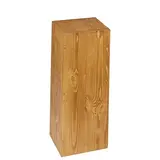 Podium colonne bois 32 x 32 x 80 cm - Podium cube - Podium de présentation magasin
