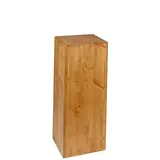Podium colonne bois 24 x 24 x 60 cm - Podium cube - Podium de présentation magasin
