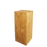 Podium colonne bois 40 x 40 x 100 cm - Podium cube - Podium de présentation magasin