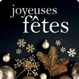 Étiquettes adhésives Joyeuses Fêtes