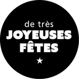 Étiquettes adhésives de très JOYEUSES FÊTES