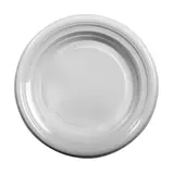 Assiette plastique réutilisable ø 22 cm - Assiette plate réutilisable - Blanc - Lot de 25