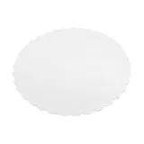 Rond festonné carton blanc ø 29 cm – Semelle gâteau - Support carton rond - Paquet de 250