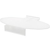 Tablettes ovales pour panneau rainuré