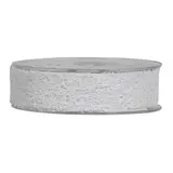 Ruban en maille alvéolé blanc 25 mm x 20 m polyester - Ruban décoratif - Ruban cadeau