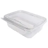 Barquette plastique avec couvercle inviolable 750 ml 18,5 x 14,4 x 5,7 cm - Lot de 50