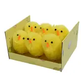 Poussin chenille H 4 cm - Poussin de Pâques - Lot de 6
