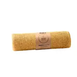 Chemin de table toile de jute 30 cm x 5 m - Ruban de jute - Moutarde