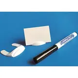 Étiquettes réutilisables avec socle et marqueur